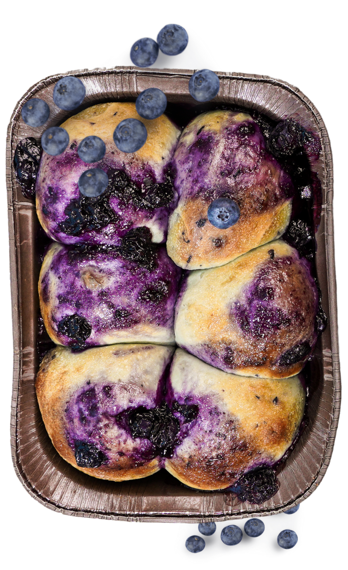 Blueberry Rolls 6pcs, 1 pack